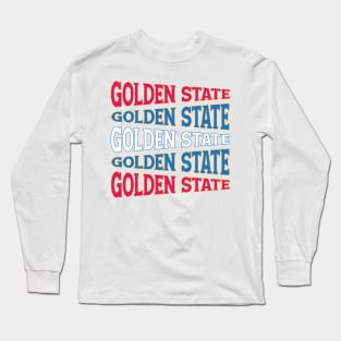 NATIONAL TEXT ART GOLDEN STATE Long Sleeve T-Shirt